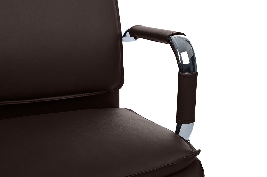 кресло руководителя rv chair dil 6018h тёмно-коричневая экокожа фото